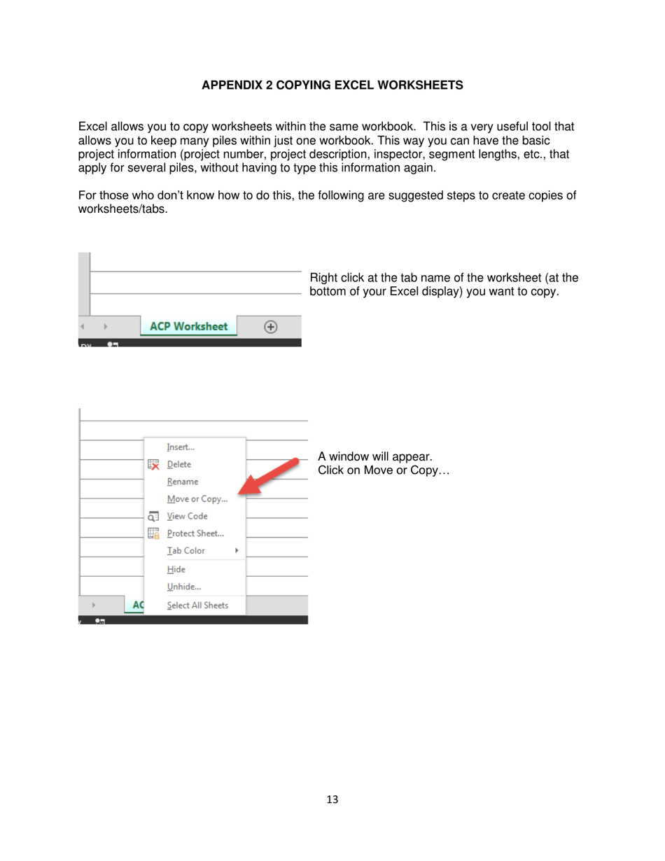 Instructions for Form 700-011-03 Auger Cast-In-place Pile Installation Record - Florida, Page 13