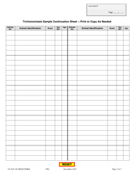 Form CF.ACC.58 Trichomoniasis Testing Submission Form - Alabama, Page 3