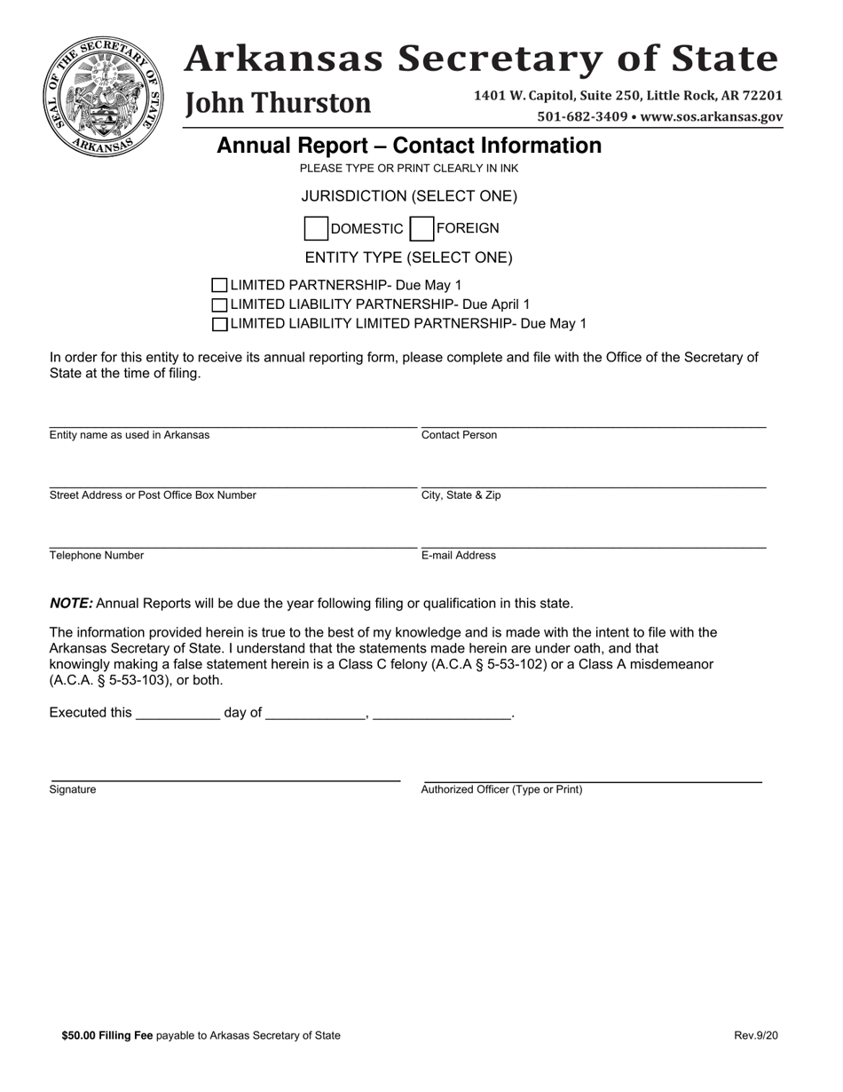 Application for Qualification of Limited Liability Partnership - Arkansas, Page 2