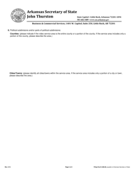 Application to Register as a Video Service Provider - Arkansas, Page 2