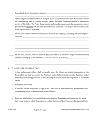 Form 1F-P-756 Temporary Restraining Order - Hawaii, Page 3