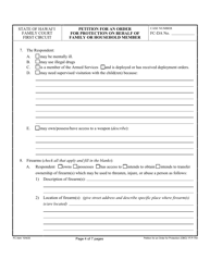 Form 1F-P-754 Petition for an Order for Protection on Behalf of Family or Household Members - Hawaii, Page 4