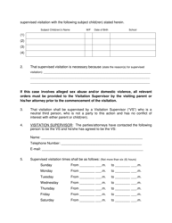 Form 2F-P-558 Order Regarding Supervised Visitation - Hawaii, Page 2