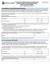 Form ITD3823 &quot;Certification of No Employer Identification Number (Ein) or No Individual Social Security Number (Ssn)&quot; - Idaho