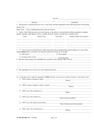 Form CC-DC-DV-001 Petition for Protection From Domestic Violence/Child Abuse/Vulnerable Adult Abuse - Maryland, Page 2