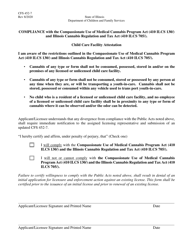 Document preview: Form CFS452-7 Compassionate Use of Medical Marijuana Pilot Program Act - Child Care Facility - Illinois