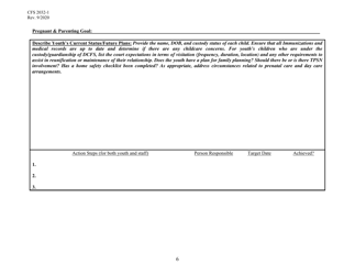 Form CFS2032-1 Youth Driven Transition Plan - Illinois, Page 6