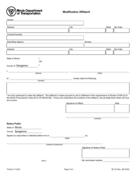 Form BC20 Modification Affidavit - Illinois, Page 2
