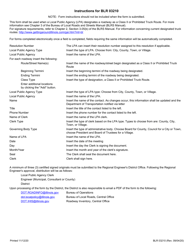 Form BLR03210 Resolution Establishing a Class II or Prohibited Truck Route - Illinois, Page 2