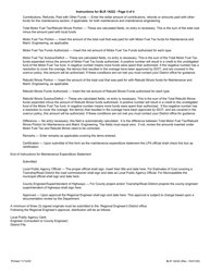 Form BLR14222 Local Public Agency General Maintenance - Estimate of Cost/Maintenance Expenditure Statement - Illinois, Page 5