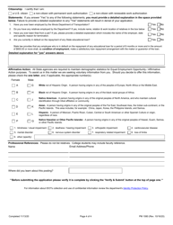 Form PM1080 Employment Application for Technical Positions - Illinois, Page 4