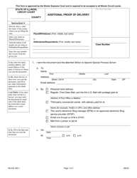 Document preview: Form MS-ASL905.1 Additional Proof of Delivery - Illinois