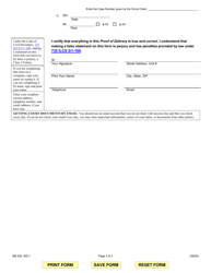 Form MS-ASL905.1 Additional Proof of Delivery - Illinois, Page 3