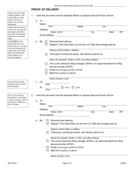 Form MS-N903.1 Notice of Motion to Appoint Special Process Server - Illinois, Page 2