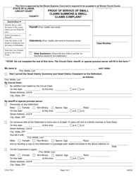 Form CS-S705.1 Small Claims Summons - Illinois, Page 3