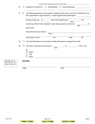 Form CS-O707.1 Small Claims Order - Illinois, Page 2