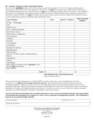 State Form 52986 Overpayment Waiver Request - Indiana, Page 4