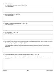 DNR Form 542-0004 Petition for Waiver - Iowa, Page 3