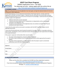 Kdot Cost Share Program Application Form - Kansas, Page 7