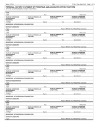 Form TC40-1 Consulting Engineer and Related Services Prequalification Application - Kentucky, Page 7