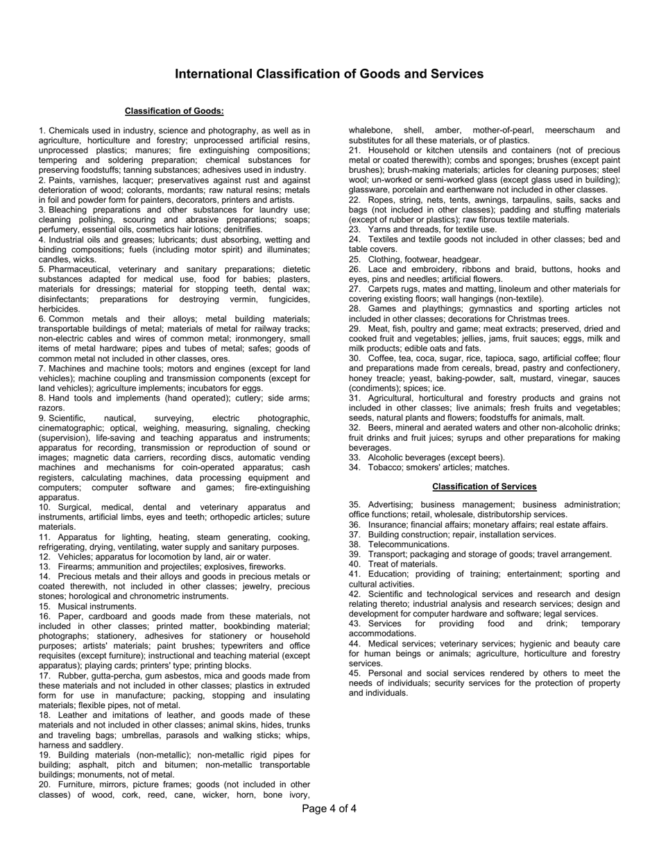 Trademark / Service Mark Application - Kentucky, Page 4