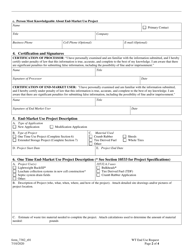 Form 7382 Waste Tire End-Market Use Project Request Application - Louisiana, Page 2