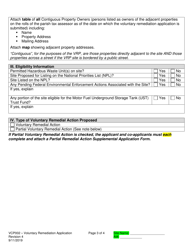 Form VCP002 Voluntary Remediation Program Application - Remediation Phase - Louisiana, Page 3