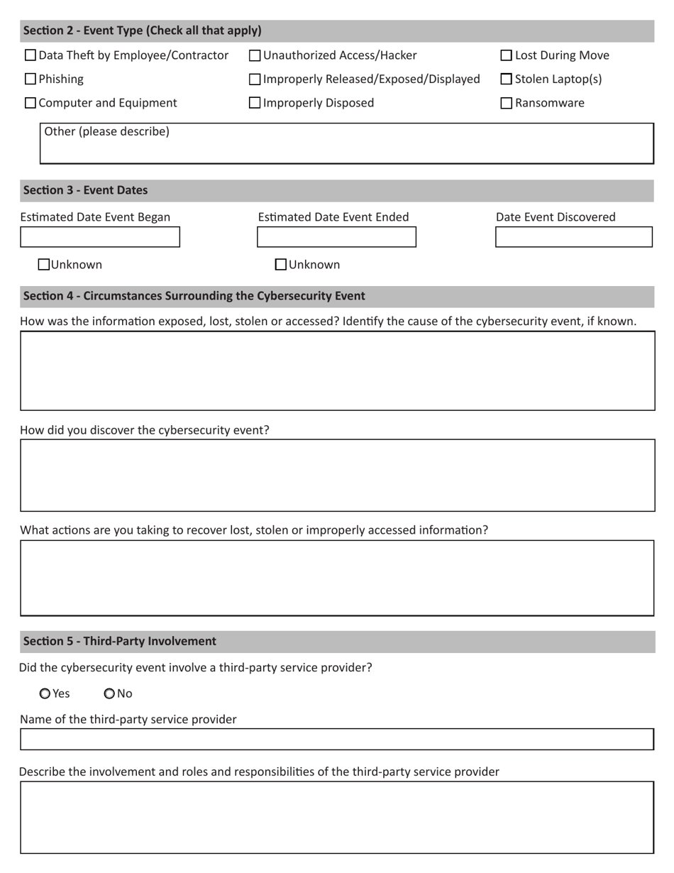 Report a Cybersecurity Event - Louisiana, Page 2