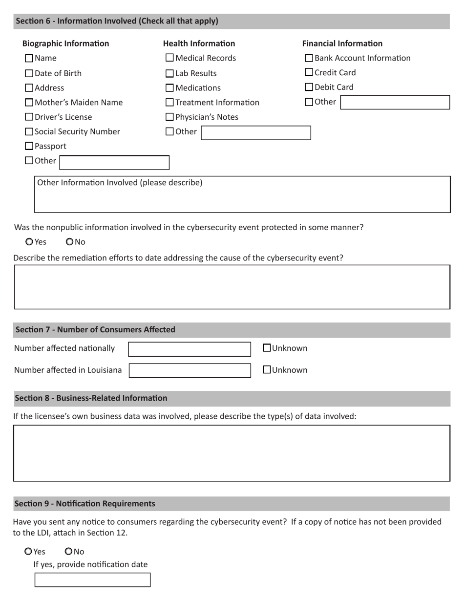 Report a Cybersecurity Event - Louisiana, Page 3