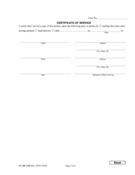 Form CC-DC-110 Motion for Remote Proceeding or to Appear Remotely - Maryland, Page 3