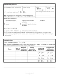 Form SNAPA-1 Snap Benefits Application - Massachusetts (Italian), Page 3