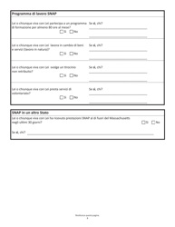 Form SNAPA-1 Snap Benefits Application - Massachusetts (Italian), Page 8