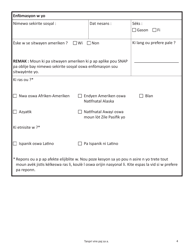 Form SNAP-APP-SENIORS Snap Benefits Application for Seniors - Massachusetts (Haitian Creole), Page 4