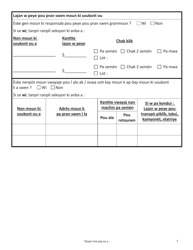 Form SNAP-APP-SENIORS Snap Benefits Application for Seniors - Massachusetts (Haitian Creole), Page 7
