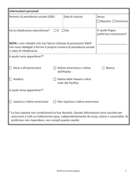 Form SNAP-APP-SENIORS Snap Benefits Application for Seniors - Massachusetts (Italian), Page 4
