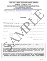 Summary Process (Eviction) Summons and Complaint - Massachusetts, Page 2