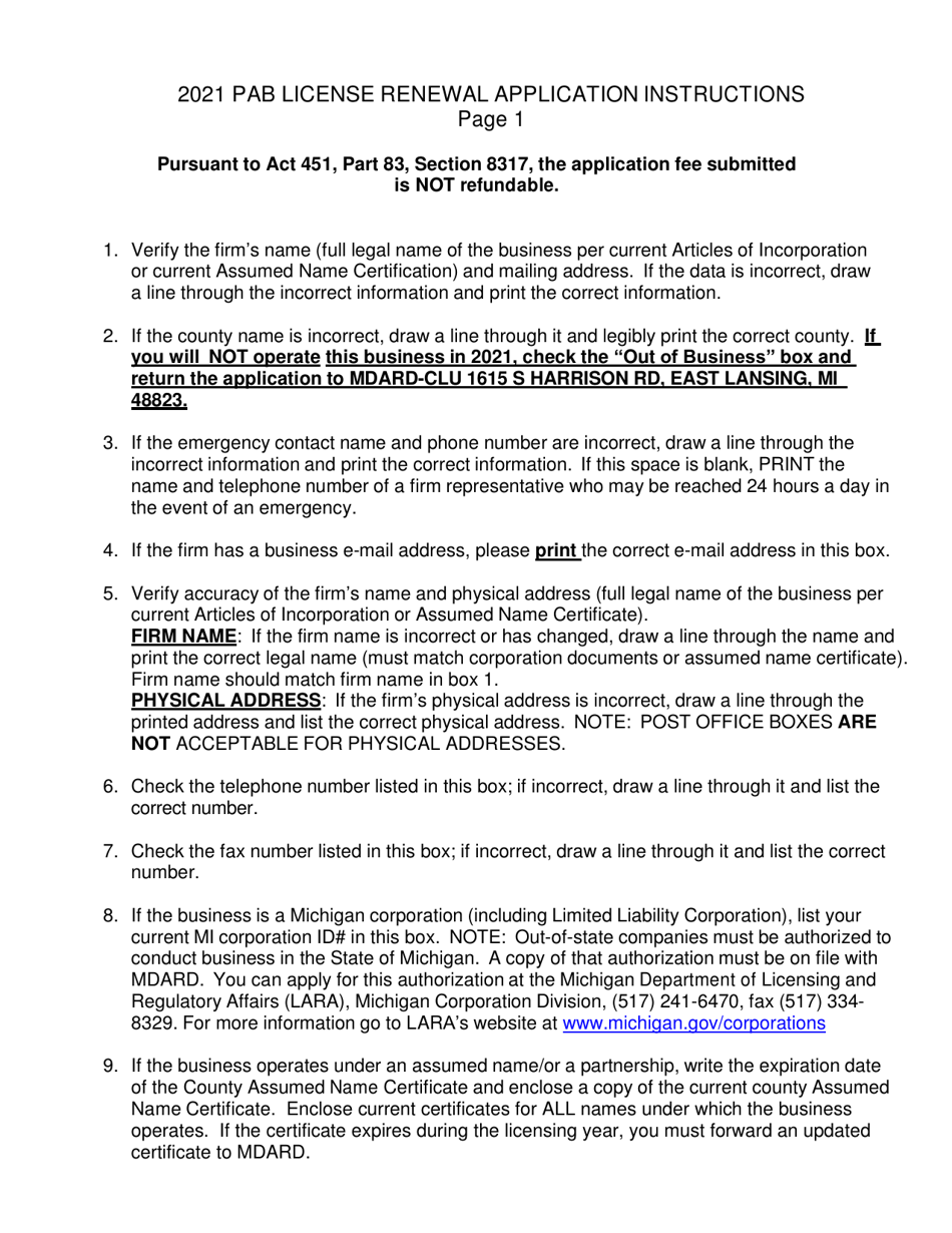 Download Instructions for Form PI079C Pesticide Application Business