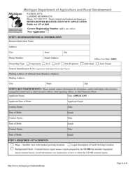 Hemp Grower Registration New Application - Michigan, Page 3