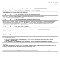 Form CSCL/LMS-020 Application for Funeral Establishment License, Relicensure, Reinstatement or Change of Name and/or Manager - Michigan, Page 2