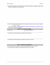 Form MDOT3052 Michigan Rail Loan Assistance Program Application - Michigan, Page 4