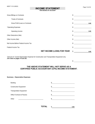Form 1313 Construction Prequalification Application - Michigan, Page 14
