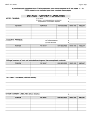 Form 1313 Construction Prequalification Application - Michigan, Page 17