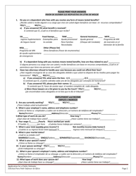 Application for a Public Defender - Minnesota (English/Spanish), Page 2