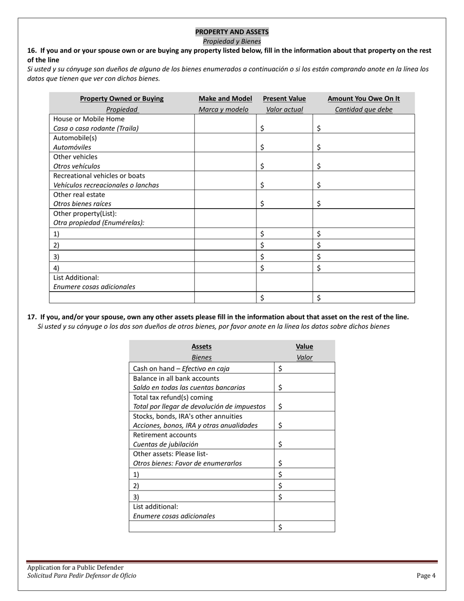 Minnesota Application for a Public Defender Fill Out, Sign Online and