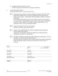 Form CRM206 Probation Violation or Violation of Sentencing Order Statement of Rights - Minnesota (English/Somali), Page 2