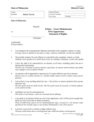 Form CRM202 Felony - Gross Misdemeanor Felony - Gross Misdemeanor Statement of Rights - Minnesota (English/Somali)