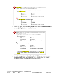 Instructions for Form CHC702 Answer to Third Party Custody Petition and Counterpetition for Custody - Minnesota, Page 13