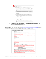 Instructions for Form CHC702 Answer to Third Party Custody Petition and Counterpetition for Custody - Minnesota, Page 14