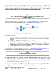 Instructions for Form CSX202 Notice of Motion and Motion to Modify Child Support - Minnesota, Page 4