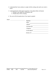 Form CSX902 Response to Motion for Review / Counter Motion - Minnesota, Page 4